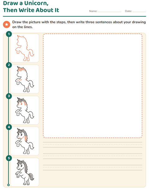 Preview of How to Draw worksheet for grade 2