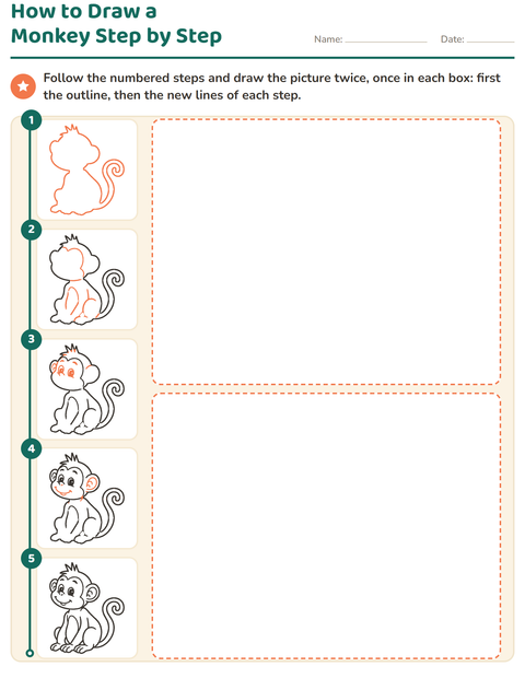 Preview of How to Draw worksheet for kindergarten