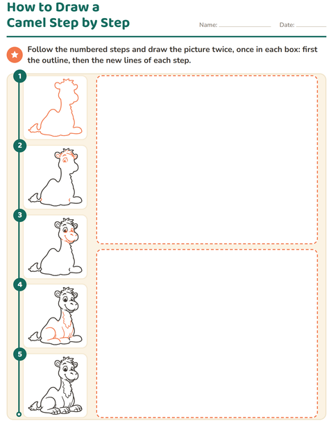 Preview of How to Draw worksheet for kindergarten