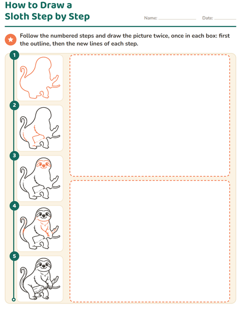 Preview of How to Draw worksheet for kindergarten
