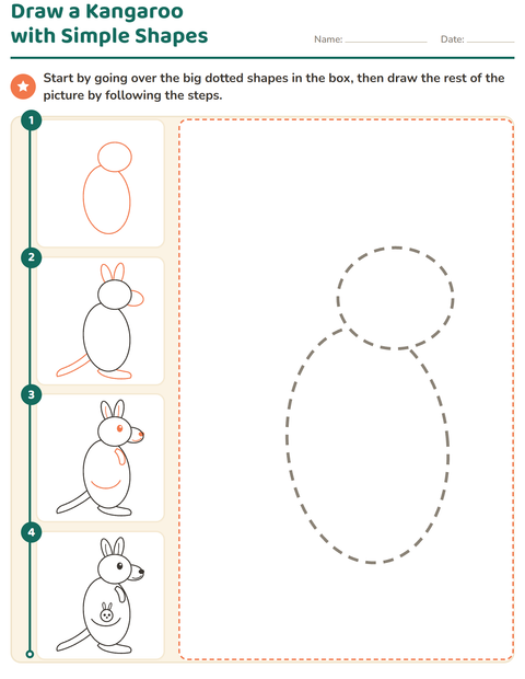 Preview of How to Draw worksheet for kindergarten