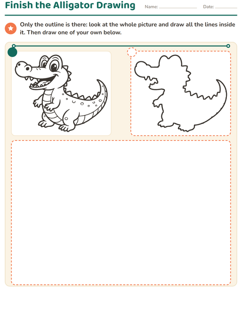 Preview of How to Draw worksheet for kindergarten