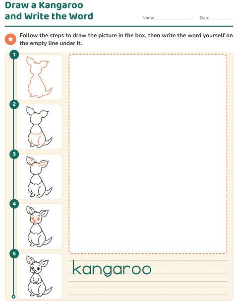Preview of How to Draw worksheet for kindergarten