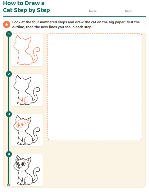 How to Draw a Cat Step by Step