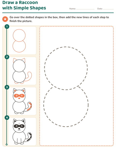 Preview of How to Draw worksheet for kindergarten