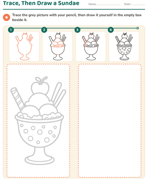Preview of How to Draw worksheet for kindergarten