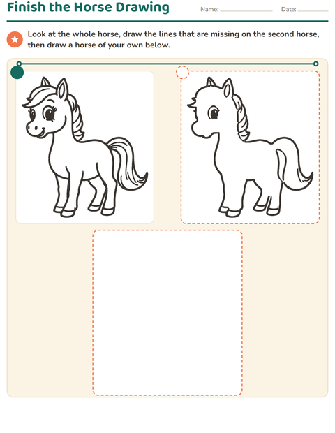 Finish the Horse Drawing
