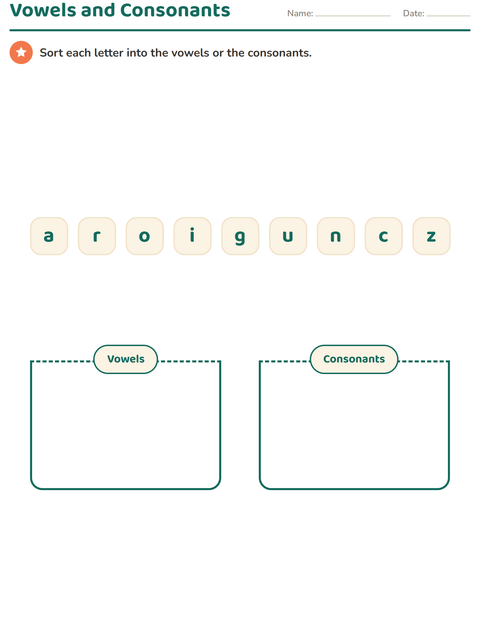 Preview of Letter Knowledge worksheet for kindergarten