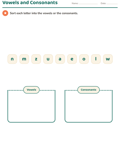 Preview of Letter Knowledge worksheet for kindergarten