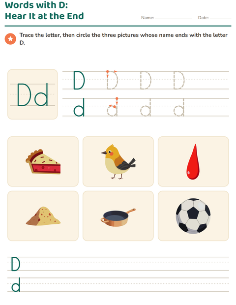 Preview of Letter of the Week worksheet for kindergarten