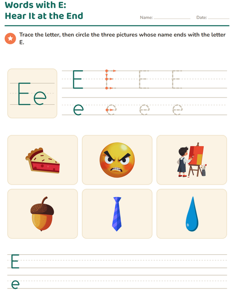 Preview of Letter of the Week worksheet for kindergarten