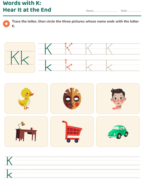 Preview of Letter of the Week worksheet for kindergarten