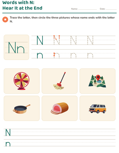 Preview of Letter of the Week worksheet for kindergarten