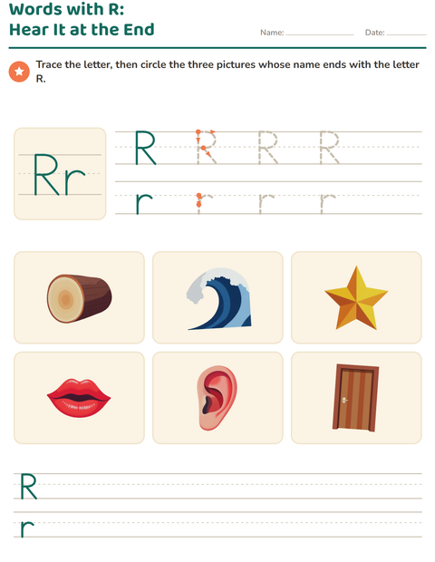 Preview of Letter of the Week worksheet for kindergarten
