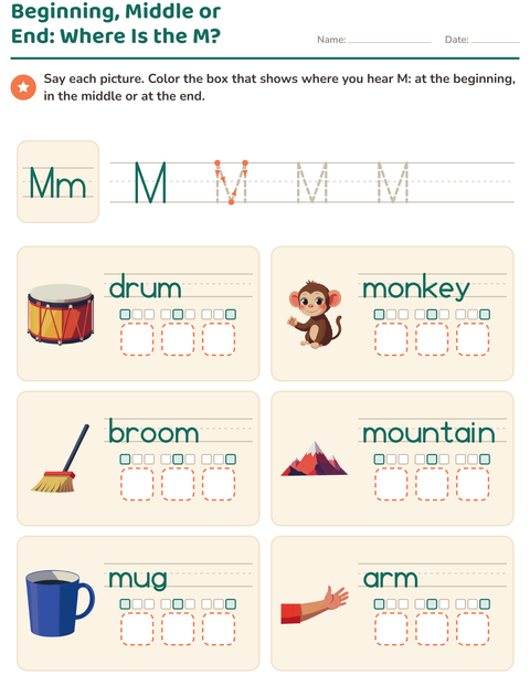 Preview of Letter of the Week worksheet for kindergarten