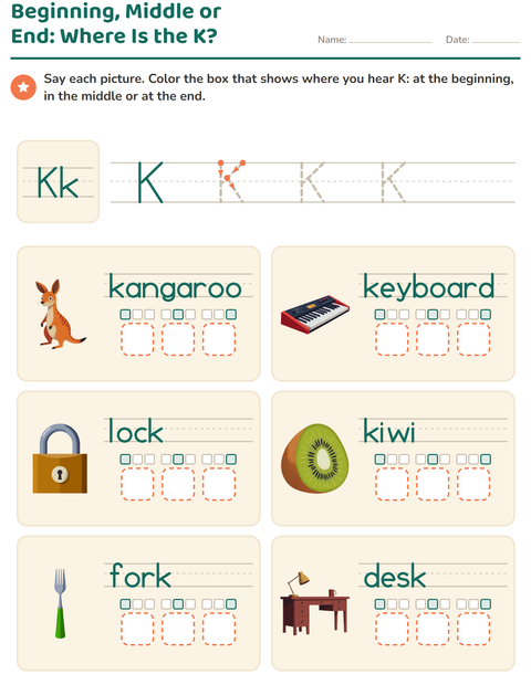 Preview of Letter of the Week worksheet for kindergarten