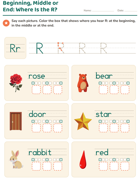 Preview of Letter of the Week worksheet for kindergarten