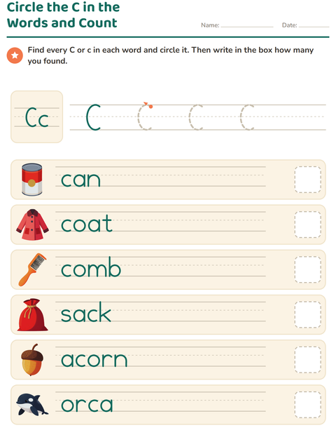 Preview of Letter of the Week worksheet for kindergarten