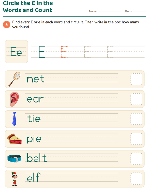 Preview of Letter of the Week worksheet for kindergarten
