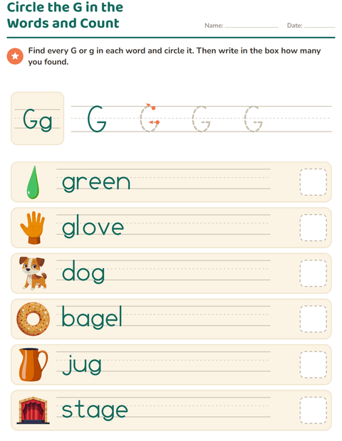 Preview of Letter of the Week worksheet for kindergarten