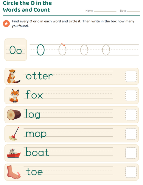 Preview of Letter of the Week worksheet for kindergarten
