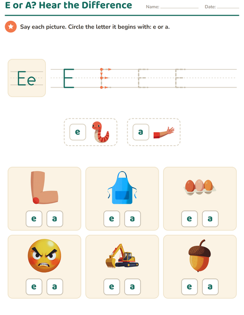 Preview of Letter of the Week worksheet for kindergarten