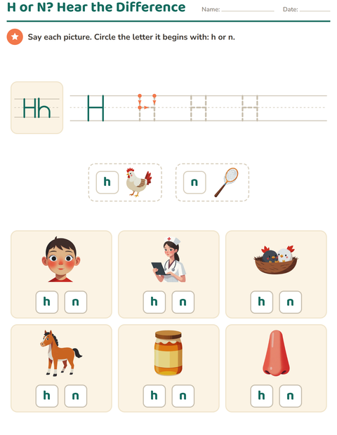 Preview of Letter of the Week worksheet for kindergarten