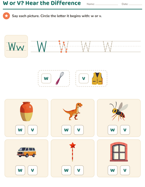 Preview of Letter of the Week worksheet for kindergarten