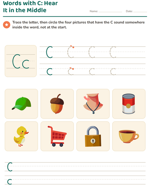 Preview of Letter of the Week worksheet for kindergarten