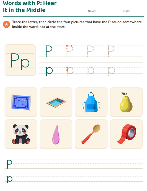 Preview of Letter of the Week worksheet for kindergarten