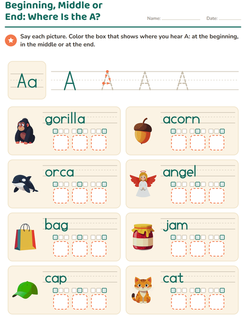 Preview of Letter of the Week worksheet for kindergarten