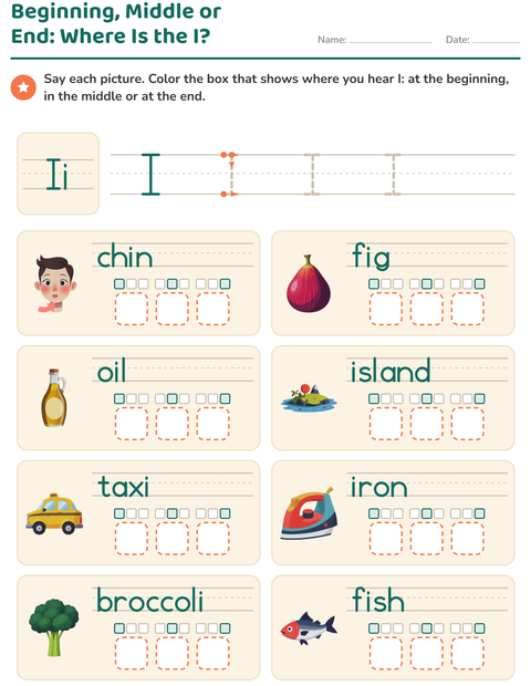 Preview of Letter of the Week worksheet for kindergarten