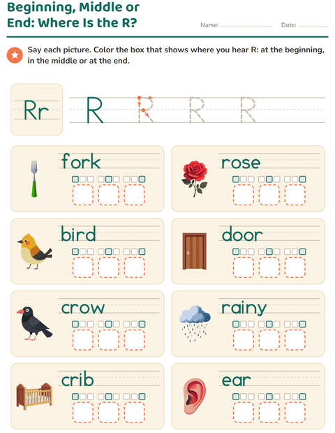 Preview of Letter of the Week worksheet for kindergarten