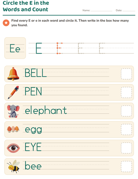 Preview of Letter of the Week worksheet for kindergarten