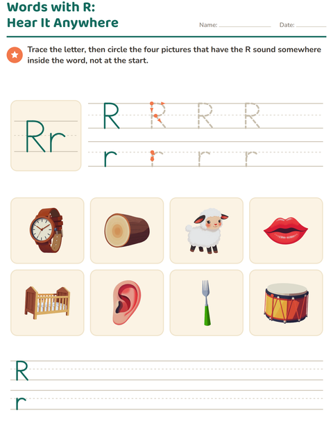 Preview of Letter of the Week worksheet for kindergarten