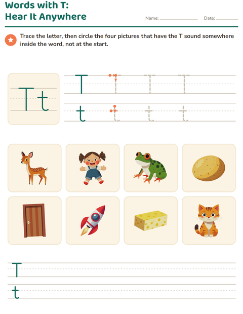 Preview of Letter of the Week worksheet for kindergarten