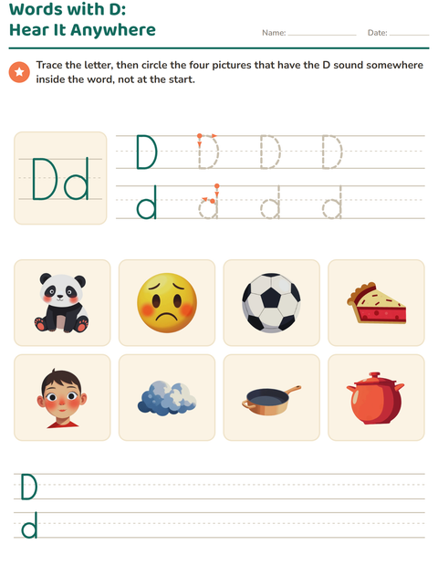 Preview of Letter of the Week worksheet for kindergarten
