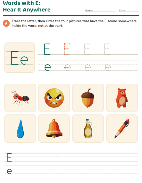 Preview of Letter of the Week worksheet for kindergarten