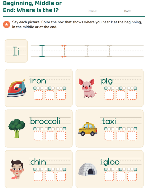 Preview of Letter of the Week worksheet for kindergarten