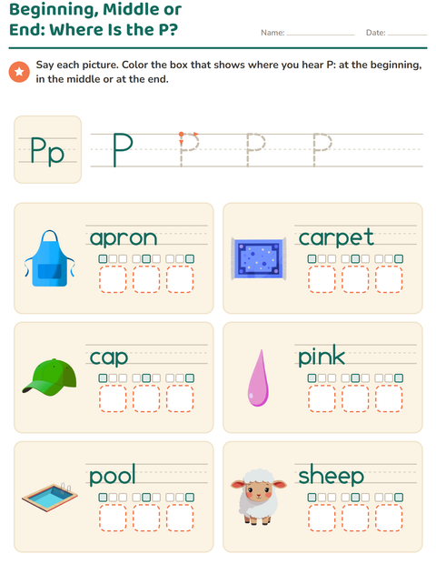Preview of Letter of the Week worksheet for kindergarten