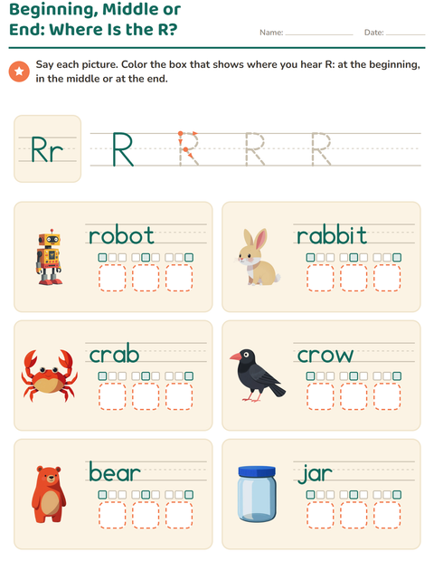 Preview of Letter of the Week worksheet for kindergarten
