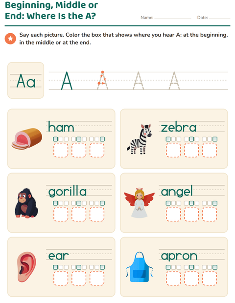 Preview of Letter of the Week worksheet for kindergarten