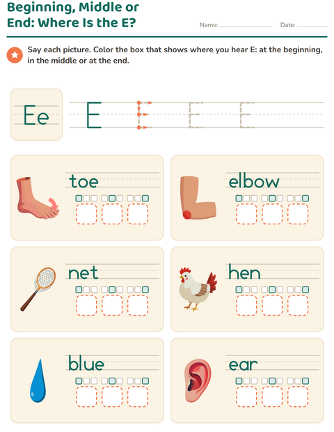 Preview of Letter of the Week worksheet for kindergarten