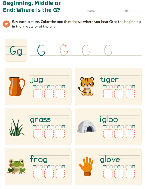 Preview of Letter of the Week worksheet for kindergarten