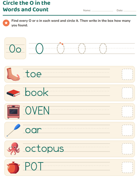 Preview of Letter of the Week worksheet for kindergarten