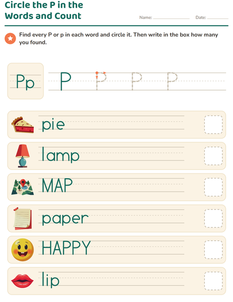 Preview of Letter of the Week worksheet for kindergarten