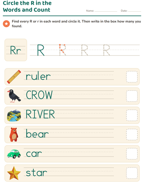Preview of Letter of the Week worksheet for kindergarten
