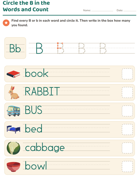 Preview of Letter of the Week worksheet for kindergarten