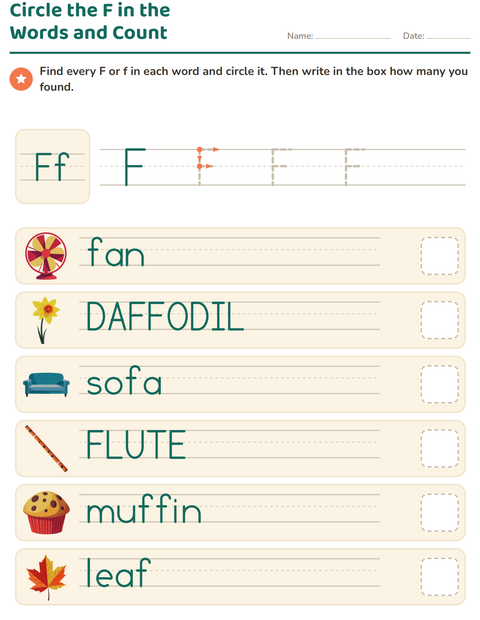 Preview of Letter of the Week worksheet for kindergarten