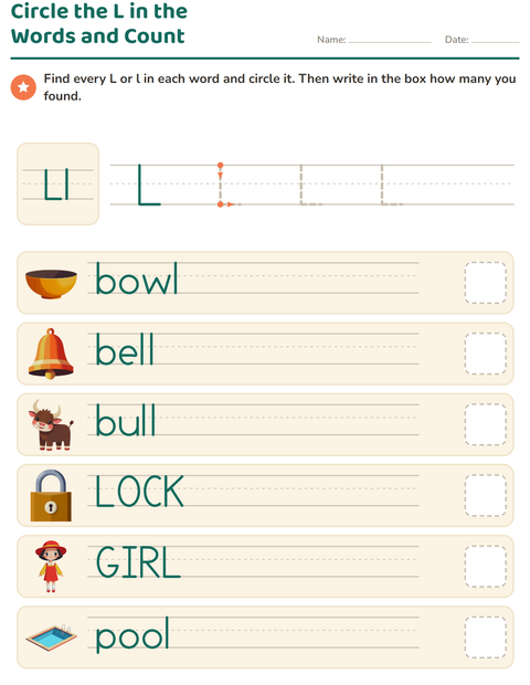 Preview of Letter of the Week worksheet for kindergarten